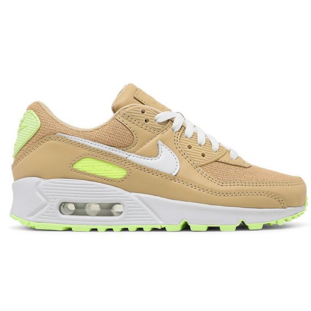 Women’s Air Max 90 Sesame - Tan and Neon - US 12 - EU 44.5